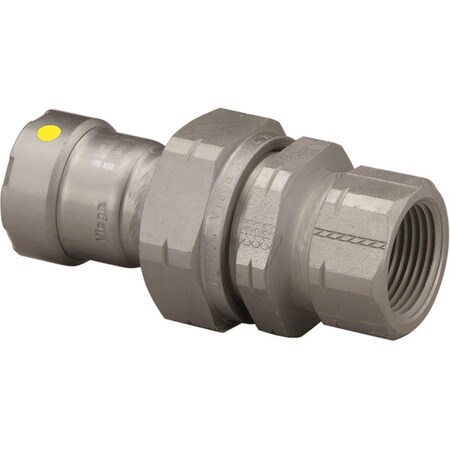 Escenografia 0.5 in. P x FPT Steel Megapressg Union Fitting, Black ES3446494